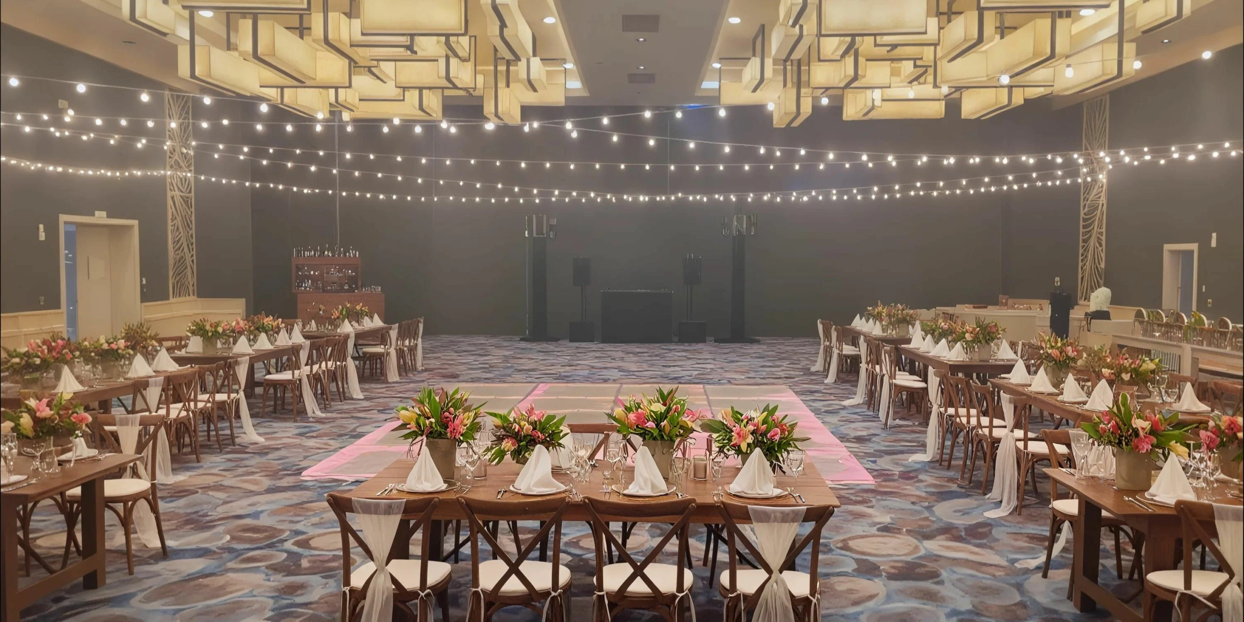 Elegant ballroom wedding reception venue at Dreams La Romana Resort & Spa